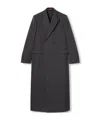 Gucci Ancora Embroidered Wool Coat In Black