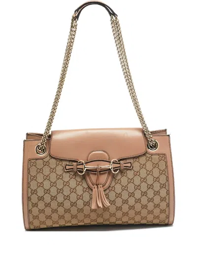 Pre-owned Gucci Emily Chain Shoulder Bag In Neutral