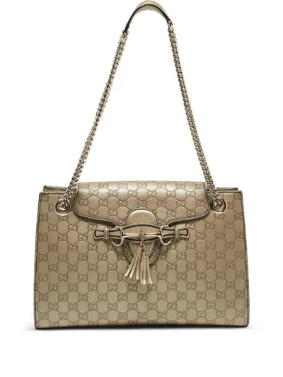 Pre-owned Gucci Emily Shoulder Bag In Neutral