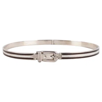 Pre-owned Gucci Enamel And Silver Necklace In Multi