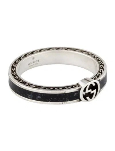 Pre-owned Gucci Enamel Interlocking G Band In Multi