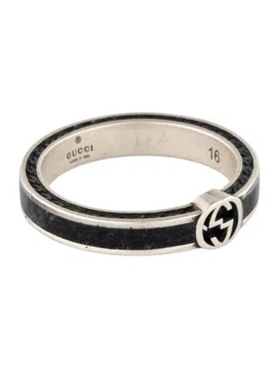 Pre-owned Gucci Enamel Interlocking G Band In Multi