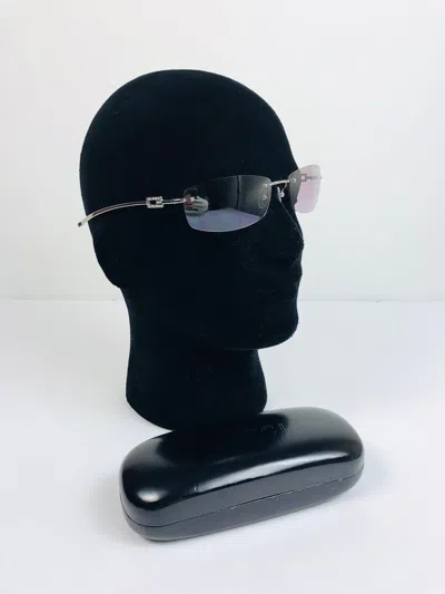 Pre-owned Gucci Encrusted G Sunglasses In Silver