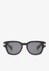 Gucci Square-frame Sunglasses In Gray