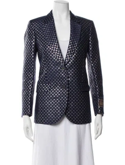 Pre-owned Gucci Eschatology Linen Blazer