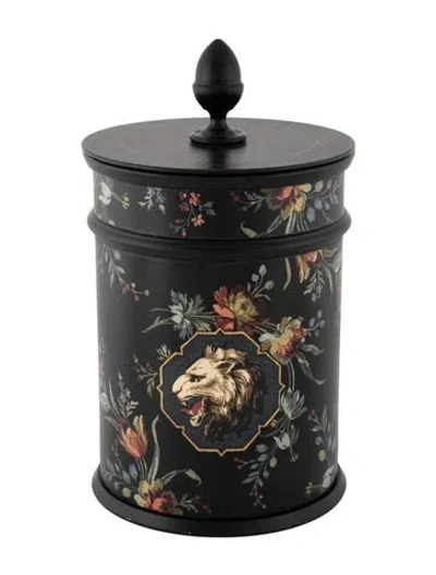 Pre-owned Gucci Esotericum Grotesque Garden Mini Basket Scented Candle In Black
