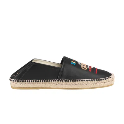 Pre-owned Gucci Espadrilles 'double G - Black' | Men's Size 8