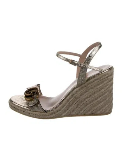 Pre-owned Gucci Espadrilles In Neutral
