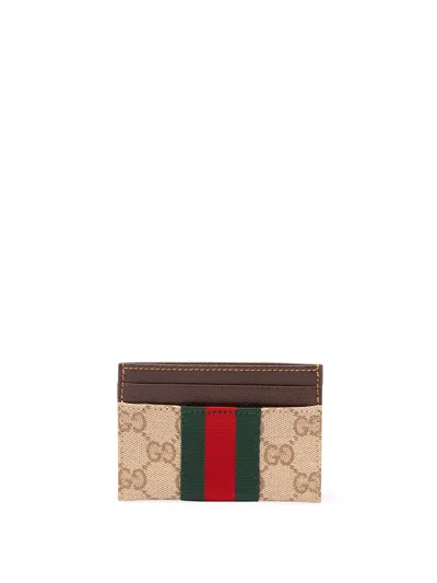 Gucci Essence` Cardcase In Brown
