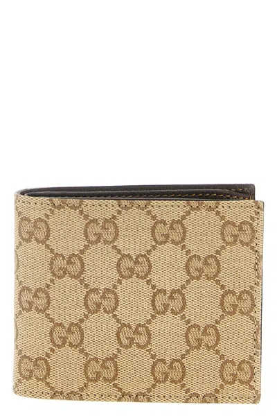 Gucci Essence Classic Bi-fold Wallet In Beige