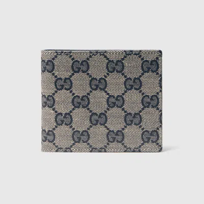Gucci Essence Classic Bi-fold Wallet In Blue