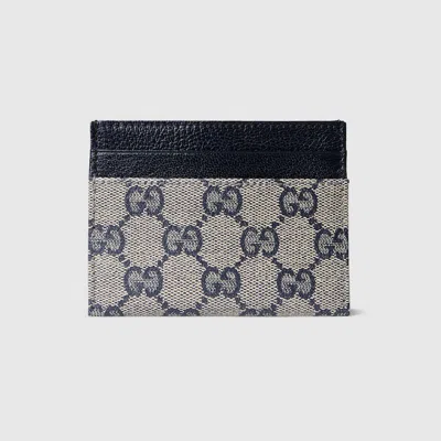 Gucci Essence Classic Card Case In Blue