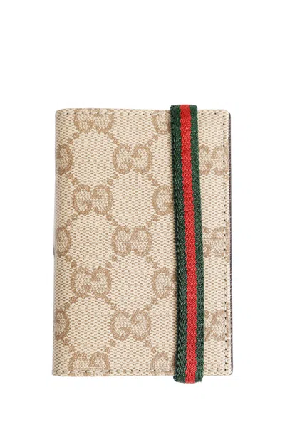 Gucci Essence Classic Card Case In Brown