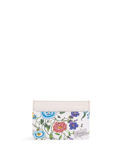 Gucci `essence Flora` Cardcase In Black