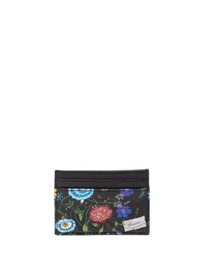 Gucci `essence Flora` Cardcase In Multi