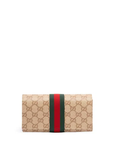 Gucci Essence` Pouch In Brown