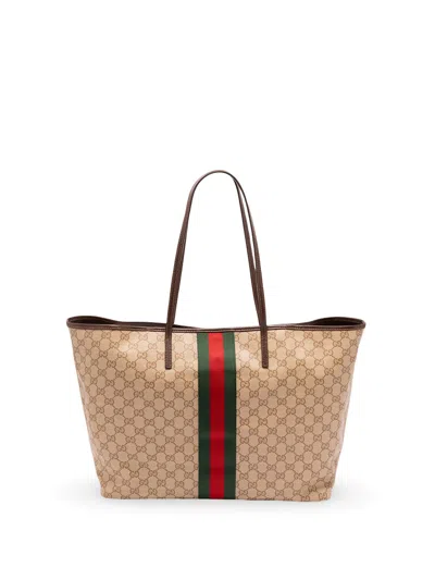 Gucci Essence` Tote Bag In Sand