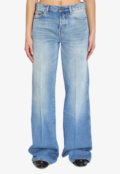 Gucci Essential Flare Jeans In Blue