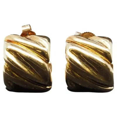 Pre-owned Gucci Estate  18k Yellow Gold Chic Earrings - Vhk#503a