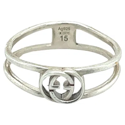 Pre-owned Gucci Estate Ladies Ring Size 7 Sterling Silver In Multi