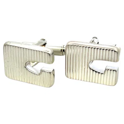 Pre-owned Gucci Estate Mens Cufflinks Sterling Silver In Multi