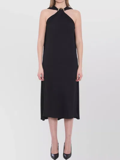 GUCCI EVENING DRESS WITH METAL NECKLACE DETAIL