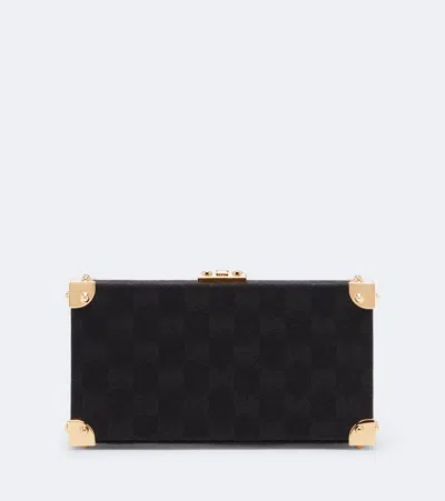 Gucci Evening Mini Gg Canvas Clutch In Black