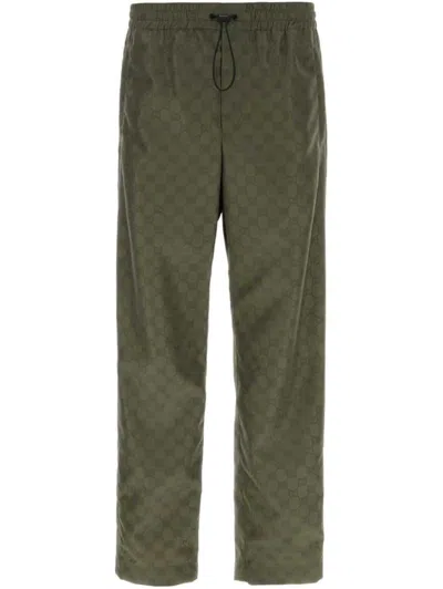 Gucci Evergreen Pa Trousers In Green