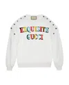 Gucci Exquisite  Sequin-embellished Sweatshirt In White