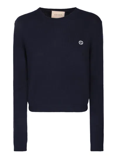 Gucci Extra-fine Blue Sweater