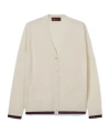 Gucci Extra Fine Cashmere Silk Cardigan In Neutral
