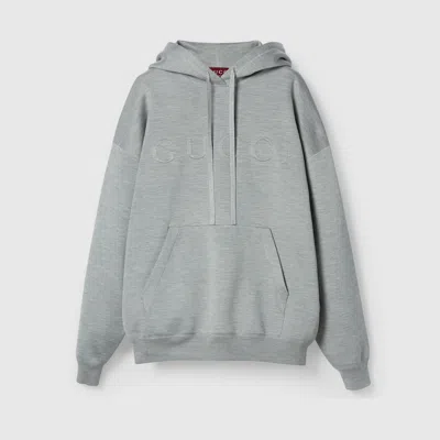Gucci Kapuzenpullover Aus Extrafeinem Strick In Grey
