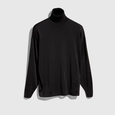 Gucci Extra Fine Silk Sweater In Black