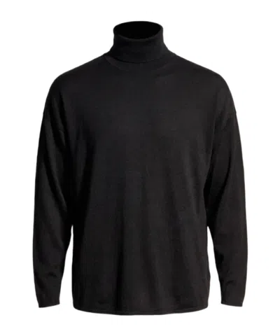 Gucci Extra Fine Silk Sweater In Black