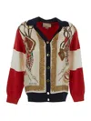 Gucci Extra Fine Wool Cardigan With Print