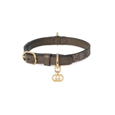 Gucci Extra-small Pet Collar In Beige