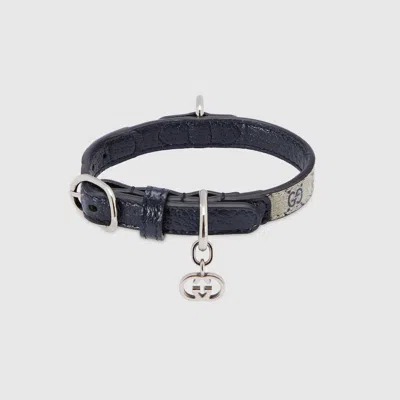 Gucci Extra-small Pet Collar In Blue