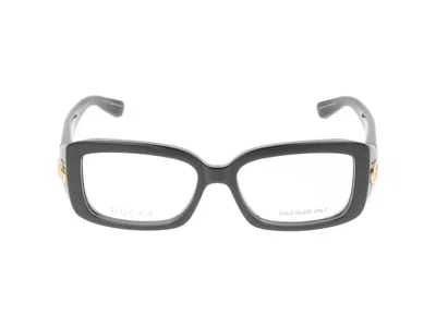 Gucci Eyeglasses In Black Black Transparent