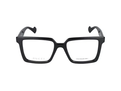 Gucci Eyeglasses In Black Black Transparent