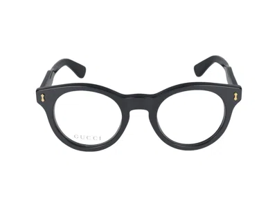 Gucci Eyeglasses In Black Black Transparent