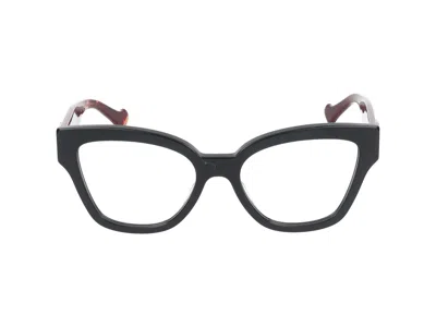Gucci Gg1424o Women's  Eyeglasses In Black Havana Transparent
