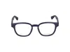Gucci Square Frame Glasses In Blue Blue Transparent
