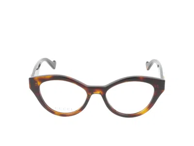 Gucci Eyeglasses In Havana Havana Transparent