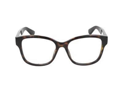 Gucci Eyeglasses  Gg1340o 002 Havana Havana Transparent 54/17/140 In Gray