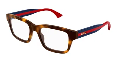 Gucci Eyeglasses  Gg1865o 005 Havana Blue Transpare 52/20/145 In Brown