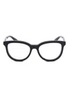 Gucci Eyeglasses Square Full Rim, Black Frame And Clear Demo Lenses Lens Gg1687o001 In Black
