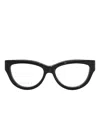 Gucci Eyeglasses Square Full Rim, Black/nude Frame And Clear Demo Lenses Lens Gg1665o008 In Black