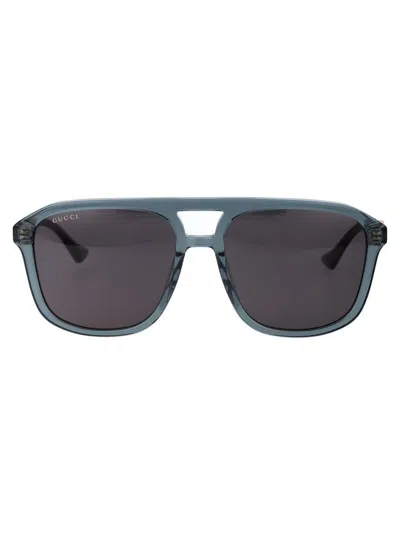 Gucci Gg1494s Sunglasses In 003 Green Green Grey