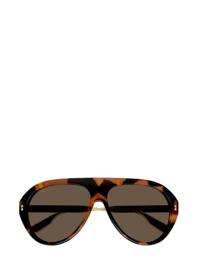 Gucci Eyewear Aviator Frame Sunglasses In Multi