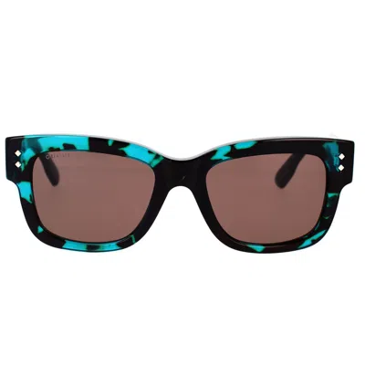 Gucci Womens Blue Gg1626s Square-frame Tortoiseshell Acetate Sunglasses In Black